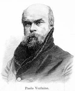 Porträt von Paul Verlaine (1844 - 1896) von Unknown artist