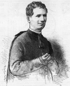 Porträt von Pater Dom Bosco, berühmter italienischer Geistlicher, bekannt im 19. Jahrhundert für seine heiligen Taten. Verstorben 1888