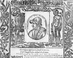 Porträt von Philipp III. Le Hardi, König von Frankreich von 1270 bis 1285 von Unknown artist