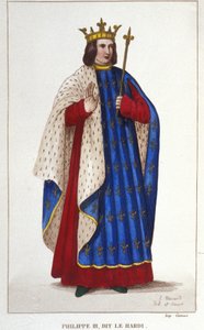 Porträt von Philipp III. dem Kühnen. Gravur von 1830