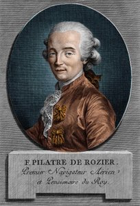Porträt von Pilâtre de Rozier (1756 - 1785), französischer Physiker und Aeronaut (erste Fahrt im Heißluftballon) von Unknown artist