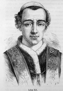 Porträt von Papst Leo XII (Annibale della Genga Sermattei) (Papst von 1823 bis 1829)