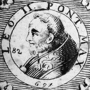 Porträt von Papst Leo II. (682-683)