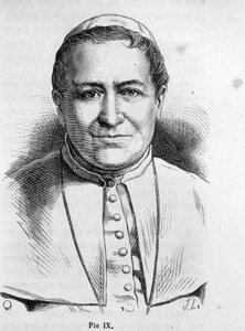 Porträt von Papst Pius IX (1792 - 1878). von Unknown artist