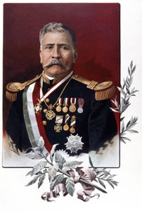 Porträt von Porfirio Diaz, mexikanischer General und Staatsmann von Unknown artist