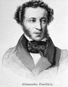 Porträt von Puschkin (1799 - 1837)