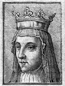 Porträt von Radegonde, Königin von Frankreich, Frau von Chlothar