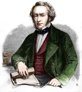 Porträt von Richard Cobden. Britischer Ökonom und Politiker (1804 -1865). Gravur von 1866.