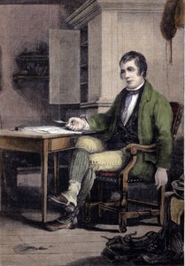 Porträt von Robert Burns, schottischer Dichter (1759-1796). von Unknown artist
