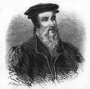 Porträt von Robert I Estienne (1498 - 1559) Humanist, Verleger und Drucker. von Unknown artist