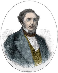 Porträt von Robert Stephenson, englischer Maschinenbau- und Bauingenieur von Unknown artist