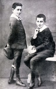 Porträt von Robert und Marcel Proust, n.d. ca. 1885 von Unknown artist