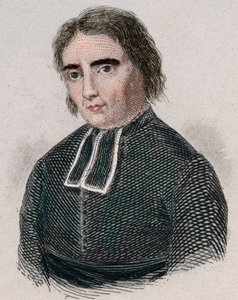 Porträt von Roch-Ambroise Cucurron, genannt Abbé Sicard, französischer Pädagoge (1742-1822). Gravur von 1876