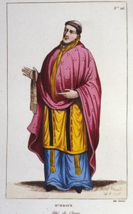 Porträt von Sankt Odon de Cluny. Gravur von 1830 von Unknown artist
