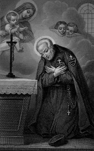 Porträt von Sankt Paul vom Kreuz. Gravur 19. Jahrhundert von Unknown artist