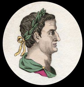 Porträt von Servius Sulpicius Galba (3 v. Chr.-69 n. Chr.), römischer Kaiser. Gravur des 19. Jahrhunderts