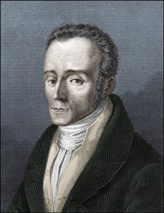 Porträt von Silvio Pellico, italienischer Schriftsteller.