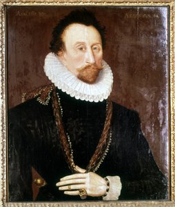 Porträt von Sir John Hawkins (Hawkyns) (1532-1595), englischer Admiral von Unknown artist