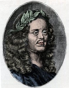 Porträt von Sir William Davenant (1606-1668) englischer Dichter und Dramatiker - Gravur