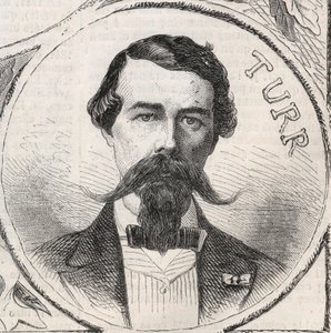 Porträt von Stefan István Türr (1824-1908), ungarischer General - Gravur in „The Illustrous World“ von Unknown artist