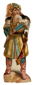Porträt von Tamerlan (1336-1405) (oder Timur Lang, „Timur der Lahme“). Chromolithographie, Ende des 19. Jahrhunderts von Unknown artist