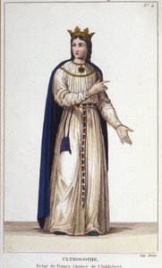 Porträt von Ultrogothe, Königin von Frankreich und Frau von Childebert I. von Unknown artist