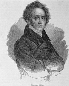 Porträt von Vincenzo Bellini (1801 - 1835), italienischer Komponist