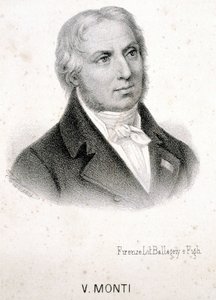 Porträt von Vincenzo Monti (1754 - 1828), italienischer Dichter, Gravur 19. Jahrhundert