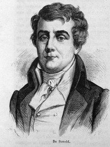 Porträt von Viscount Louis De Bonald (1754 - 1840).