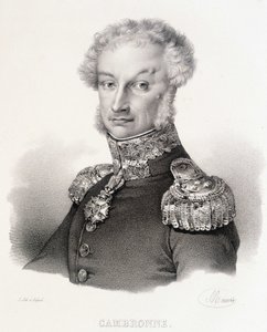 Porträt von Vicomte Pierre Jacques Etienne Cambronne, französischer General (1770-1842)