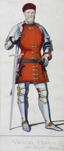 Porträt von Vittore Pisani. Venezianischer Admiral (1324 - 1380).
