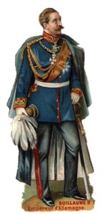 Porträt von Wilhelm II., Kaiser von Deutschland (1859-1941). Späte Chromolithographie des 19. Jahrhunderts. Private Sammlung von Unknown artist
