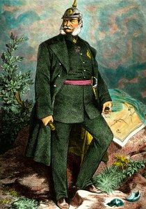 Porträt von Wilhelm I., König von Preußen und Kaiser von Deutschland. Gravur aus dem 19. Jahrhundert von Unknown artist