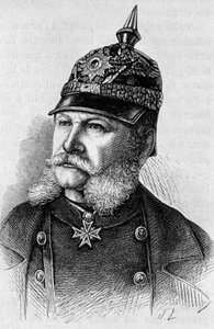 Porträt von Wilhelm I. (1797 - 1888). Gravur des späten 19. Jahrhunderts in „Histoire de France“ von H. Martin.