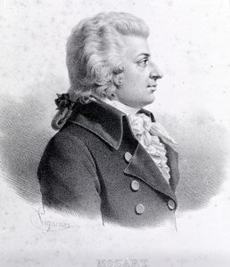 Porträt von Wolfgang Amadeus Mozart (1756 - 1791) von Unknown artist