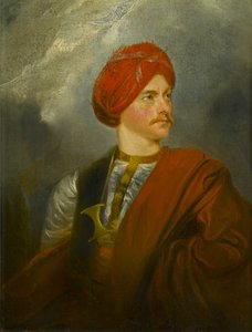 Porträt eines Mannes in orientalischem Kostüm, ca. 1835-40 von Unknown artist