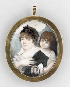 Porträt einer Mutter und eines Kindes, ca. 1810-20 von Unknown artist