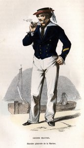 Porträt eines zweiten Meisters. In „Allgemeine Geschichte der Marine“ von Van Tenac. von Unknown artist