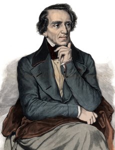Porträt des englischen Opernkomponisten Giacomo Meyerbeer (1791-1864) - Gravur von Unknown artist