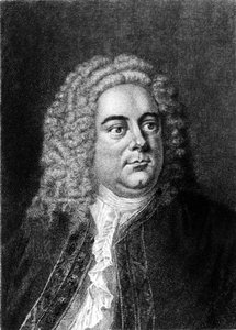 Porträt des englischen Komponisten deutscher Herkunft Georg Friedrich Händel. von Unknown artist