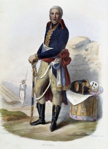 Porträt des französischen Generals Jean Victor (Jean-Victor) Moreau (1763-1813) - in „Le Plutarque français“, Ed. Mennechet, Paris