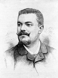 Porträt des französischen Tenors Jean Alexandre Talazac (1853 - 1892)