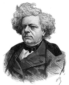 Porträt des französischen Schriftstellers Michel Masson (1800-1883) - Kupferstich von 1883 von Unknown artist