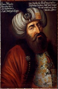 Porträt des osmanischen Soldaten Pascha Kara Mustafa von Merzifon von Unknown artist
