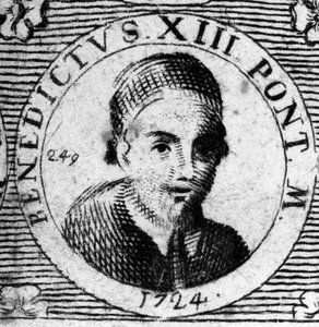Porträt von Papst (1724-1730) Benedikt XIII. (1649-1730) von Unknown artist