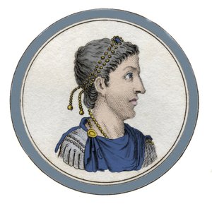 Porträt des römischen Kaisers Flavius Honorius (384-423) von Unknown artist