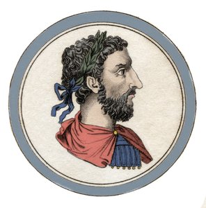Porträt des römischen Kaisers Marc Aurel (Caesar Marcus Aurelius Antoninus Augustus) (121-180)