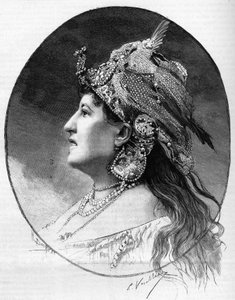 Porträt der Schriftstellerin Judith Gauthier (1845-1917) 1888