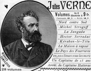 Porträt des Schriftstellers Jules Verne (1828-1905) im Jahr 1887. von Unknown artist