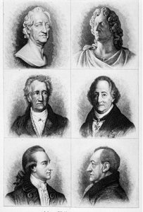 Porträts von Goethe (Stich des 19. Jahrhunderts)